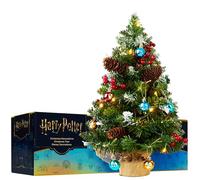 Get Trend Harry Potter Sapin de Noël avec 12 Boules, Mini Sapin Artificiel 50cm avec Guirlande Lumineuse LED Blanc et Extrémités Givrées, Décoration de Noël (Multi Harry Potter)