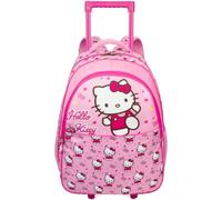 Get Trend Hello Kitty Cartable a Roulette Fille, 2 en 1 Bagages Cabine