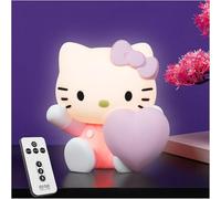 Get Trend Hello Kitty Lampe de Chevet Enfant, Veilleuse LED Rechargeable USB avec Télécommande, 3 Modes Lumière, Lampe 3D Silicone, Luminosité Réglable (Hello Kitty)