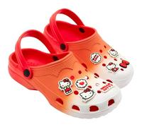 Get Trend Hello Kitty Sabot Femme e Ado AmovibleCharme Chaussure Sabots de Jardin Chaussures Slip on avec Sangle de Cheville Cadeau pour Elle (Rouge, 37 EU)