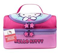 Get Trend Hello Kitty Sac Isotherme Repas Enfant Sacs Lunch Kawaii avec 2 Compartiments pour Boite à Gouter École Sortie Pique Nique (Rose Hello Kitty)