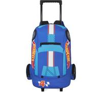 Get Trend Hot Wheels 3D Sac a Dos Roulette, 2 en 1 Trolley et Sac à Dos avec Fermeture Eclair, École ou Voyage, Cadeau Enfant (Bleu/Multi Hot Wheels)