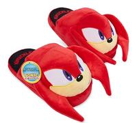 Get Trend Knuckles 3D Chaussons Enfant Garçon, Peluche Pantoufle Chauds Maison Semelle Antidérapante, Cosy Cadeau Gamer (33/34 EU, Rouge Knuckles)