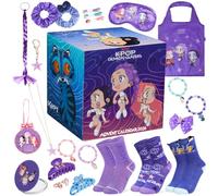 Get Trend KPop Calendrier de l'Avent 2026 Demon Hunters Accessoires pour | Compte à rebours de Noël 24 jours, Huntrix Rumi, Mira, Zoey, bracelets en perles, chaussettes fantaisie, pinces à cheveux
