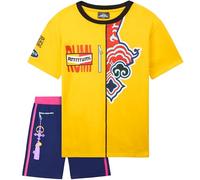 Get Trend Kpop Demon Hunters Huntrix Ensembles de Pyjama Fille et Ados 5 à 14 Ans, 2 Pièce Kpop Rumi T-Shirt et Pyjama Short, Ete Cadeau Fille