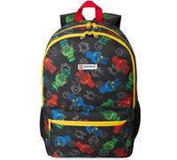 Get Trend Lego x Ninjago Sac a Dos Enfant Garcon, Fermeture Eclair et Bandoulière Réglable Cartable École, Cadeau Garcon (Noir/Multi Lego Ninjago)