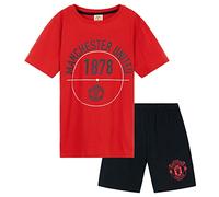 Get Trend Manchester United F.C. Pyjama Garcon Ensembles de Pyjama Enfant et Ado Court Football Été Vêtement de Nuit (13-14 Ans, Multi Man United)