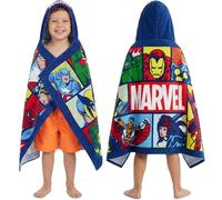 Get Trend Marvel Serviette de Bain avec Capuche Garcon, Coton Poncho de Bain Enfant, Douce et Absorbante Natation Piscine Serviette de Plage, Voyage Accessoires, Ete Cadeau Garcon (Multi Marvel)