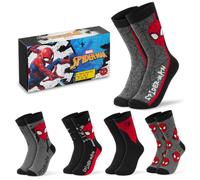 Get Trend Marvel | Spiderman | Star Wars | Seigneur des Anneaux Chaussettes | 5 Lot de Chaussette Mi Mollet avec Respirabilité et Design Coloré, Ultra Doux et Cosy Socks, Super Héros Coffret Cadeau Homme