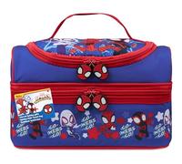 Get Trend Marvel Spidey Sac Isotherme Repas Enfant Sacs Lunch avec 2 Compartiments pour Boite à Gouter École Sortie Pique Nique (Bleu/Rouge Spidey)