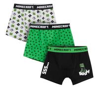 Get Trend Minecraft Boxer Enfant Garcon, Lot de 3 Douce et Respirant Calecon, Ceinture Elastique sous Vêtements, Comfy Idee Cadeau (Multi, 9-10 Ans)