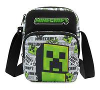 Get Trend Minecraft Sac Bandoulière Garcon et Ado, Crossbody Bag Fermeture Eclair et Compartiments Multiples, Voyage Cadeau Garcon (Multi Minecraft)