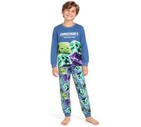 Get Trend Minecraft | Super Mario Ensembles de Pyjama Enfant Garcon | 2 Pièces avec Chemise à Manches Longues et Bas de Pyjama, Confortable et Respirant Loungewear, Gaming Merchandise