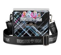 Get Trend Monster High Sac Bandoulière Fille avec Porte Monnaie, Petite Sacoche à Bandoulière avec Sangle Réglable, Cadeau Fille (Noir Monster High)