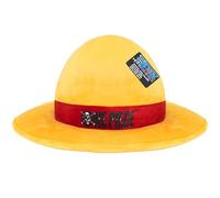 Get Trend One Piece Coussin 3D Enfant Ado et Adulte, Oreiller Peluche Manga Doux, Coussin Décoration Chambre en Polaire (Jaune One Piece, L35 x W35)