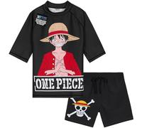 Get Trend One Piece Ensemble de Maillots de Bain Garçon et Ado 2 Pièces Short de Bain et T-shirt pour Plage Piscine (13-14 Ans, Noir One Piece)