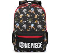 Get Trend One Piece Grand Sac a Dos Enfant Garcon Adolescent, 46 cm Cartable Fermeture Eclair et Rembourré École Sport ou Voyage, Cadeau Garcon (Noir/Multi One Piece)
