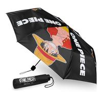 Get Trend One Piece Parapluie Pliable Parapluie Résistant au Vent et Compact Enfant Ado École ou Voyage Cadeau Manga (Noir One Piece)