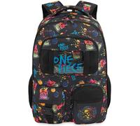 Get Trend One Piece Sac a Dos Enfant Garcon Adolescent, Cartable Fermeture Eclair et Rembourré avec Porte Clef, Cadeau Garcon (Noir One Piece)