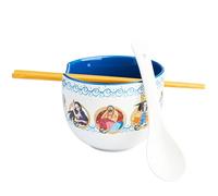 Get Trend One Piece Set Bol à Ramen 600ml, Bol Japonais Nouilles, Cuillère Céramique, Baguettes Japonaises Bambou Compatible Micro Ondes, Cadeau Manga (Multi One Piece)