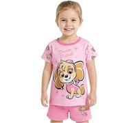 Get Trend Pat Patrouille Ensemble Pyjama Fille 2 à 6 Ans, 2 Pièces Été T-Shirt Manches Courtes et Short Pyjama, Vêtement de Nuit Cadeau Fille (4-5 Ans, Multi Paw Patrol)