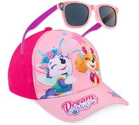Get Trend Pat Patrouille Fille Réglable Casquette Baseball et Lunettes de Soleil avec Protection UV 400, Voyage Accessoires, Ete Cadeau Fille (Rose Paw Patrol)