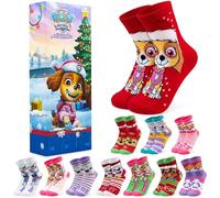 Get Trend Paw Patrol Skye Calendrier de l'Avent 2025 avec Chaussettes Enfant, 27-31, 24 Paires Chaussettes Fantaisie Fille, Cadeau Original (Multi Skye)