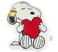 Get Trend Peanuts Snoopy Coussin 3D Enfant Ado et Adulte, Oreiller Peluche Doux à Câliner, Coussin Décoration Chambre en Polaire (Blanc Snoopy, L34.5 x W25)