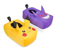 Get Trend Pokemon 3D Chaussons Enfant Garcon, Peluche Pantoufle EU 28 à 36 | Ultra Doux et Semelle Antidérapante Pantoufle Enfant, Cosy Hiver Slippers, Anime Idee Cadeau Garcon