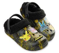 Get Trend Pokemon Chaussons Enfant Garcon, Polaire Sabot Enfant 31 à 38 cm | Semelle Antidérapante Pantoufles avec Amovibles Breloque et Doublure Polaire, Ultra Doux Cadeau Garçon