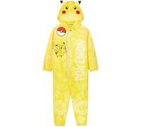 Get Trend Pokemon Combinaison de Pluie Enfant Imperméable Garçon Fille avec Capuche Polaire, Tenue de Pluie Anime (9-10 Ans, Jaune Pikachu)