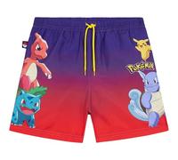 Get Trend Pokemon Maillot de Bain Garcon 5-14 Ans, Bermuda Short de Bain Ceinture Elastique Doublure Intérieure, UPF 50+, Ete Idee Cadeau (9-10 Ans, Multi Pokemon)