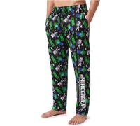 Get Trend Pokemon | Minecraft | Super Mario Pyjama Homme Long S à 3XL | Pantalon avec Ceinture Elastique, Cordon de Serrage et Poche, Vêtements de Nuit Gaming Merchandise Cadeau Homme