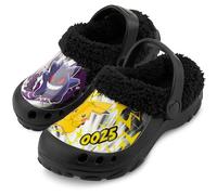 Get Trend Pokemon Sabots Enfant Garçon Hiver Doublure Polaire, Chaussures Chaudes Pikachu, Sabots de Jardin avec Bride (33/34 EU, Multi Pokemon)