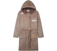Get Trend Pusheen Robe de Chambre Fille Ado 7-14 Ans, Peignoir Polaire à Capuche Sherpa, Ceinture, Kawaii Cadeau Filles (11-12 Ans, Beige Pusheen)