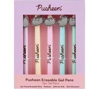 Get Trend Pusheen Stylos Effaçables Gel Lot Stylo Bille de 5 Chat Fournitures Scolaires Papeterie Kawaii Encre Bleue Cadeau Fille (Pusheen)