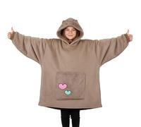 Get Trend Pusheen Sweat a Capuche Oversize Ado & Fille, Polaire Couverture à Capuche Cocooning Hiver Porter, Cadeau Fille