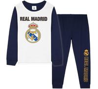 Get Trend Real Madrid Pyjama Garçon et Ado 7-14 Ans, Ensemble 2 Pièces, Haut Manches Longues, Pantalon Coton, Cadeau Foot (7-8 Ans, Bleu Marine Real Madrid)