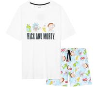Get Trend Rick and Morty Pyjama Court Homme Été Ensemble Pyjama Humour Coton Vêtements de Nuit Homme Idée Cadeau Drôle pour Fans (L, Multi Rick and Morty)