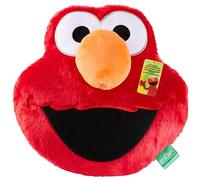 Get Trend Sesame Street Elmo Coussin 3D pour Enfant Ado et Adulte, Oreiller Peluche Doux, Coussin Décoration Chambre en Polaire (Rouge Elmo, L31.5 x W31)