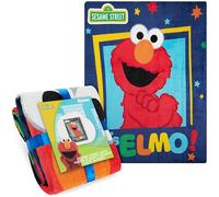 Get Trend Sesame Street Elmo Couverture Polaire Enfant 130x150 cm, Plaid Doux et Coloré pour Lit, Canapé ou Voyage, Décoration Chambre, Cosy Idée Cadeau (Multi Elmo)