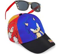 Get Trend Sonic The Hedgehog Casquette Baseball et Lunette de Soleil Enfant Garcon avec Protection UV, Voyage Accessoires, Ete Cadeau Garcon (Multi Sonic)