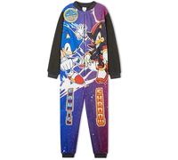 Get Trend Sonic The Hedgehog Combinaison Pyjama Garçon Hiver, Grenouillère Polaire Chaude avec ou sans Capuche, Cadeau Gamer (9-10 Ans, Violet Shadow)