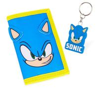 Get Trend Sonic The Hedgehog Portefeuille Enfant - Ensemble Portefeuille et Porte Clé Sonic - Idée Cadeau Enfant Ado