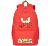 Get Trend Sonic the Hedgehog Sac a Dos Garcon, 46 x 32 x 16 cm, Fermeture Eclair et Bandoulière Réglable Grand Cartable, Gaming Merchandise, Cadeau Garcon (Rouge Knuckles)