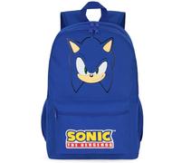 Get Trend Sonic the Hedgehog Sac a Dos Garcon, Fermeture Eclair et Bandoulière Réglable Cartable, Gaming Merchandise, Cadeau Garcon (Bleu Sonic)