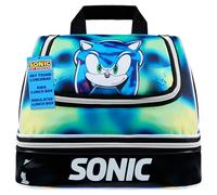 Get Trend SONIC THE HEDGEHOG Sac Repas Isotherme Enfant Ado Shadow Lunch Box Double Compartiment Sac Pique Nique (Noir Sonic)