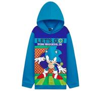 Get Trend Sonic The Hedgehog Shadow Sweats à Capuche Garçon et Ado, Shadow Knuckles Tails, Pull Capuche Chaud, Idée Cadeau pour Gamer (Bleu/Multi, 5-6 Ans)