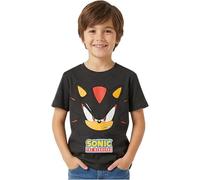 Get Trend Sonic The Hedgehog T-Shirt Garcon 5 à 12 Ans, Ras du Cou et Manches Courtes Coton T Shirt Ete, Gaming Merchandise Idee Cadeau (9-10 Ans, Gris Shadow)