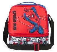 Get Trend Spiderman Sac Isotherme Repas Enfant Garcon, Double Compartiment Lunch Bag Isotherme avec Fermeture Eclair et Sangle Réglable (Multi Spiderman)